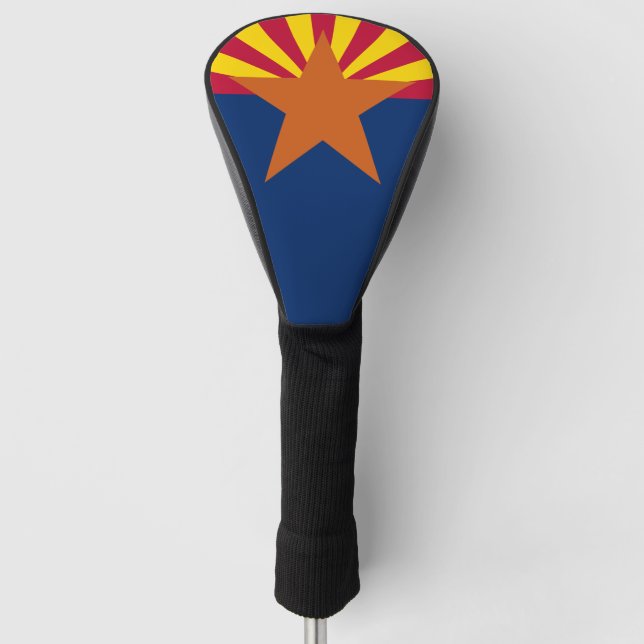 Couvre-club De Golf Arizona Drapeau : Réglage de Star Sun, État du cui (Devant)
