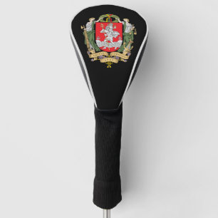 Couvre-club De Golf Armoiries de Vilnius, Lituanie Tête de Golf Couve