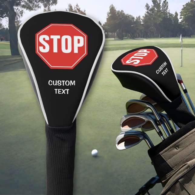 COUVRE-CLUB DE GOLF ARRÊTER LE SIGNE (Créateur téléchargé)