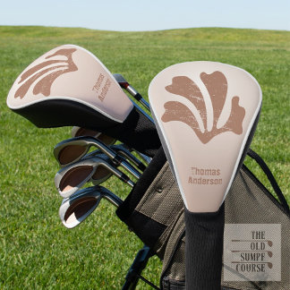 Couvre-club De Golf Art abstrait algue brune, varech