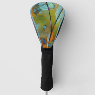Couvre-club De Golf Art Abstrait de Plume AI