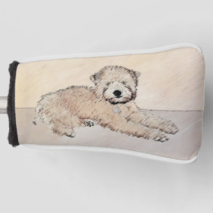 Couvre-club De Golf Art blond comme les blés Doux-Enduit de chien de