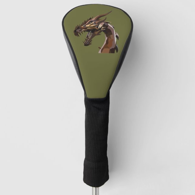 Couvre-club De Golf Art de dragon abstrait moderne (Devant)