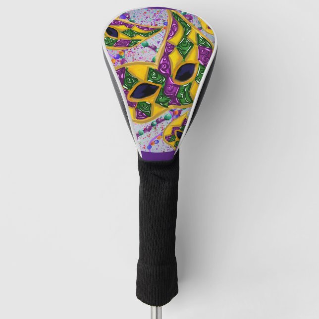 COUVRE-CLUB DE GOLF ART DE MARDI GRAS    (Devant)