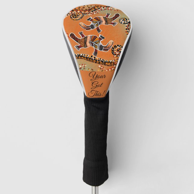 COUVRE-CLUB DE GOLF ART DU PLATYPUS (Devant)