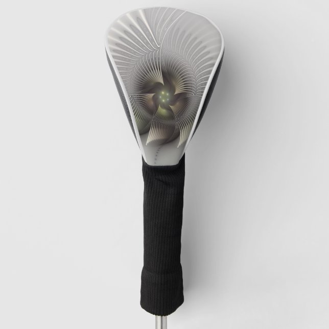 Couvre-club De Golf Art fractal Abstrait moderne en 3D (Devant)