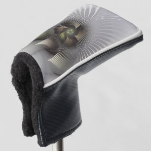 Couvre-club De Golf Art fractal forme 3D abstraite moderne