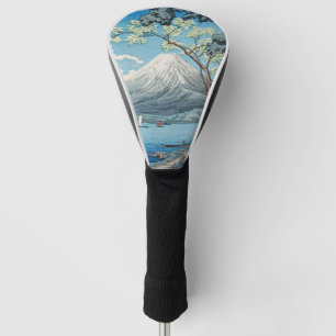 Couvre-club De Golf Art japonais vintage du mont Fuji et du lac Yamana