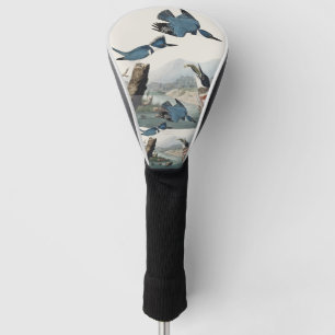 Couvre-club De Golf Art vintage d'oiseau martin-pêcheur à ceinture d'A