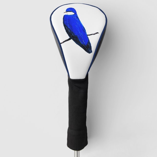 Couvre-club De Golf Artisan Arbre Bleu Arbre Aiguille (Devant)