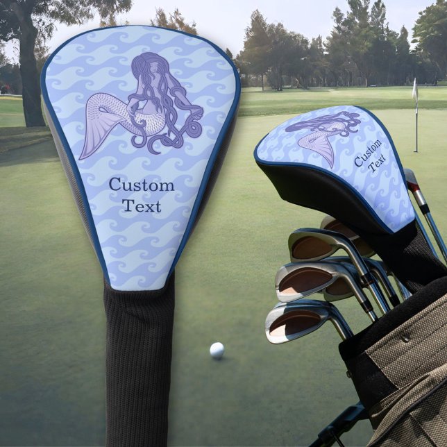 Couvre-club De Golf Assis Mermaid bleu (Créateur téléchargé)