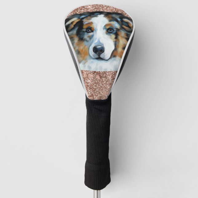 COUVRE-CLUB DE GOLF AUSTRALIAN SHEPHERD (Devant)