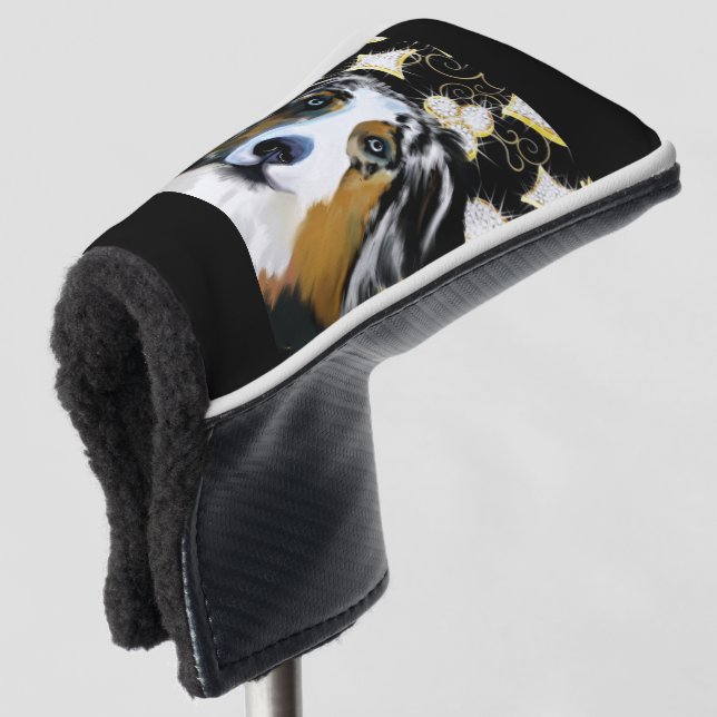 Couvre-club De Golf Australian Shepherd   (Devant 3/4)