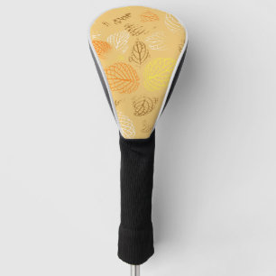 Couvre-club De Golf Automne, Motif Feuille 4