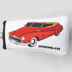 Couvre-club De Golf Automobile classique rouge 1948