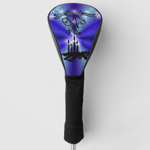 Couvre-club De Golf Avent, Artdeco de Noël sur Blue Green Rainbow
