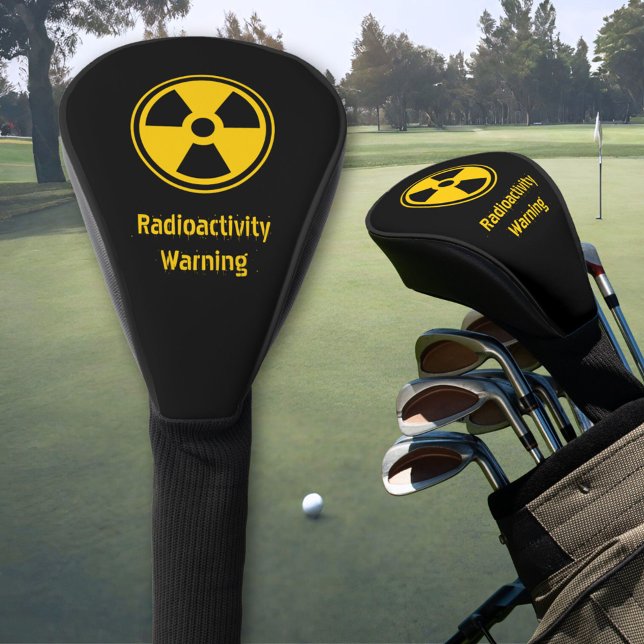Couvre-club De Golf Avertissement de radioactivité (Créateur téléchargé)
