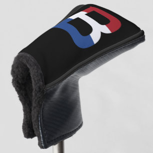 Couvre-club De Golf B Monogramme superposé sur l'indicateur NLD sur l'
