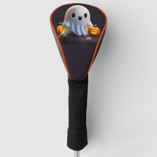 Couvre-club De Golf Baby Ghost Déplaisant mignon caractère Halloween