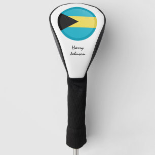 Couvre-club De Golf Bahamas Flag & Monogramme Golf Clubs Couvertures