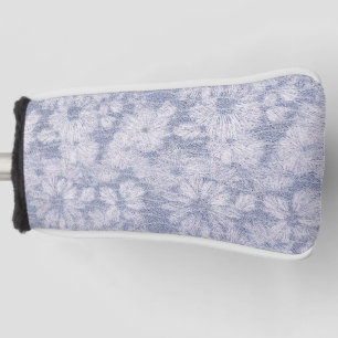Couvre-club De Golf Baisée brisée Texture en poudre Bleu relief