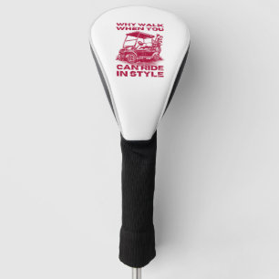 Couvre-club De Golf Balade En Style Funny Golf Panier