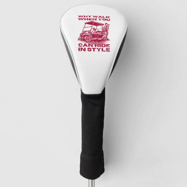 Couvre-club De Golf Balade En Style Funny Golf Panier (Devant)
