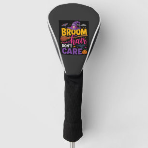 Couvre-club De Golf Balai d'Halloween Cheveux n'ont pas d'importance C
