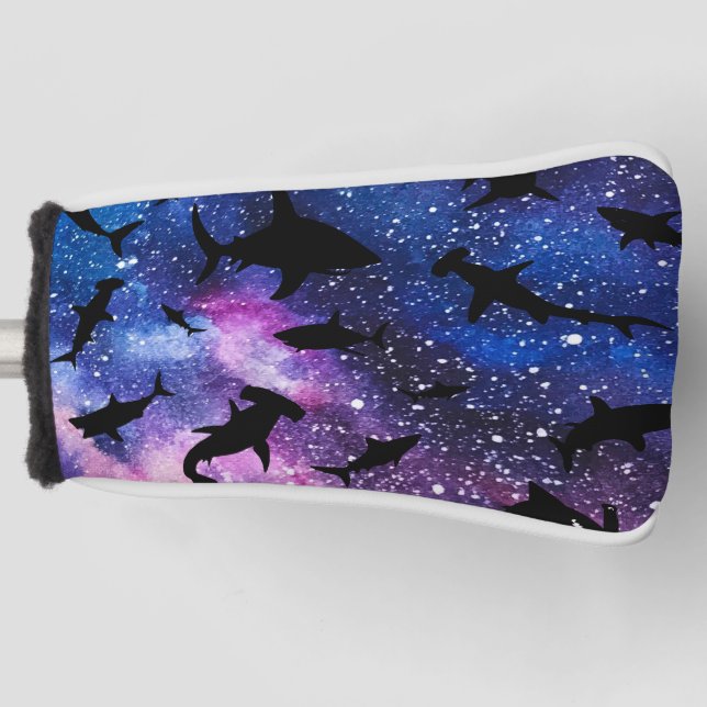 Couvre-club De Golf Baleines à mâchoires de requin modernes sous la ga (Devant)