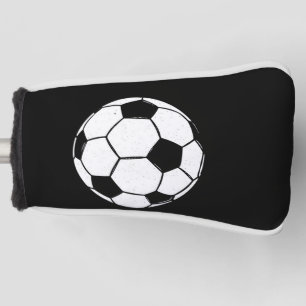 Couvre-club De Golf Ballon de Football Vintage Classique Illustration