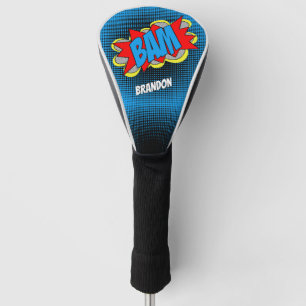 Couvre-club De Golf BAM personnalisé cool vintage style de bande dessi