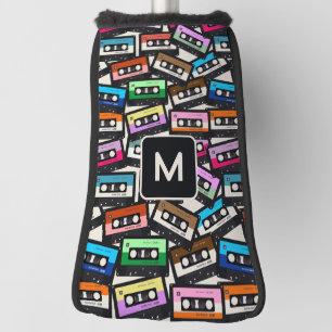 Couvre-club De Golf Bandes cascade monographique rétro personnalisées