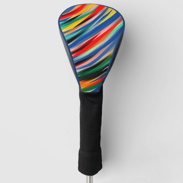 Couvre-club De Golf Bandes multicolores (Devant)