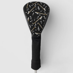 Couvre-club De Golf Bass Clarinet Music Note Motif
