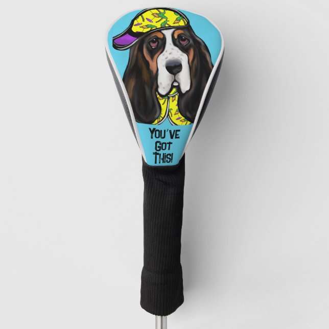 Couvre-club De Golf Basset Hound  (Devant)