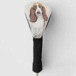 Couvre-club De Golf Basset Hound Painting - Cute Original Dog Art