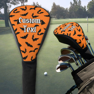 Couvre-club De Golf Bat Silhouettes Motif Golf Tête Couverture