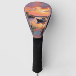 Couvre-club De Golf Bateau à voile à Sunrise