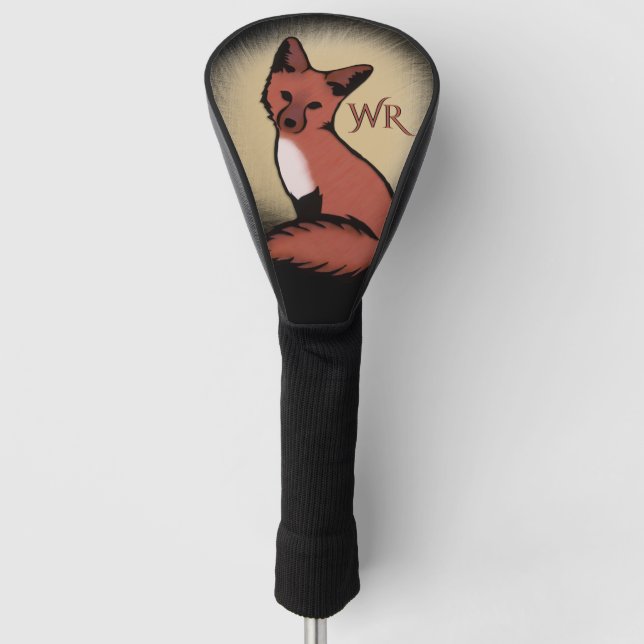 Couvre-club De Golf Beau Red Fox Monogrammed (Devant)