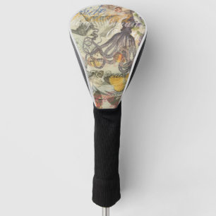 Couvre-club De Golf Beauté de bain victorienne Kraken Surréalisme Vint