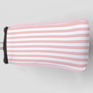 Couvre-club De Golf Bébé rose couleur rayures vacances Été Pastel
