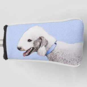 Couvre-club De Golf Bedlington Terrier Peinture - Art Chien original