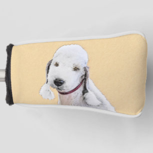 Couvre-club De Golf Bedlington Terrier Peinture - Art Chien original