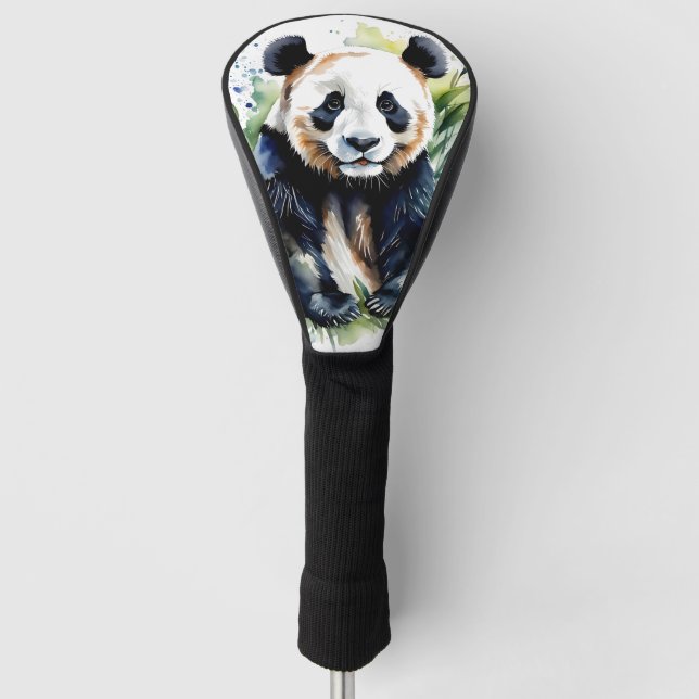 Couvre-club De Golf Belle aquarelle Panda Bear (Devant)