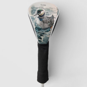 Couvre-club De Golf belle laine sur l'eau en aquarelle