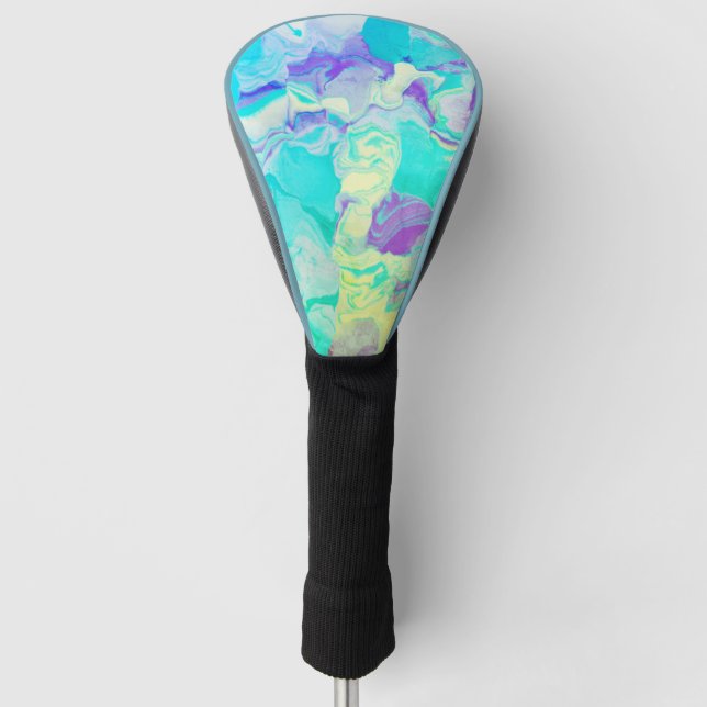 Couvre-club De Golf Belle Quartz Abstrait Aqua (Devant)