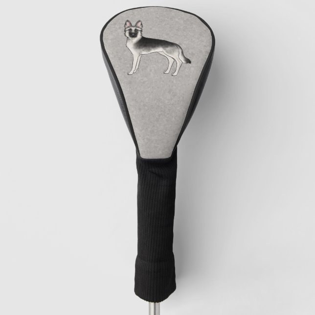 Couvre-club De Golf Berger Allemand Silver Sable Mignon Chien de Dessi (Devant)