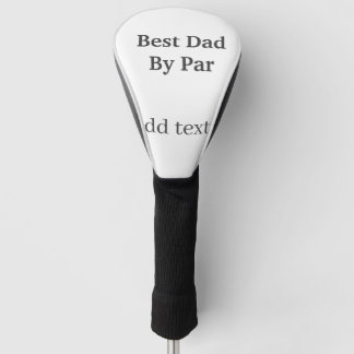 Couvre-club De Golf Best dad by par gray black father's day namesimple