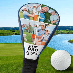 Couvre-club De Golf BEST DAD BY PAR PAR Custom 4 Photo Collage