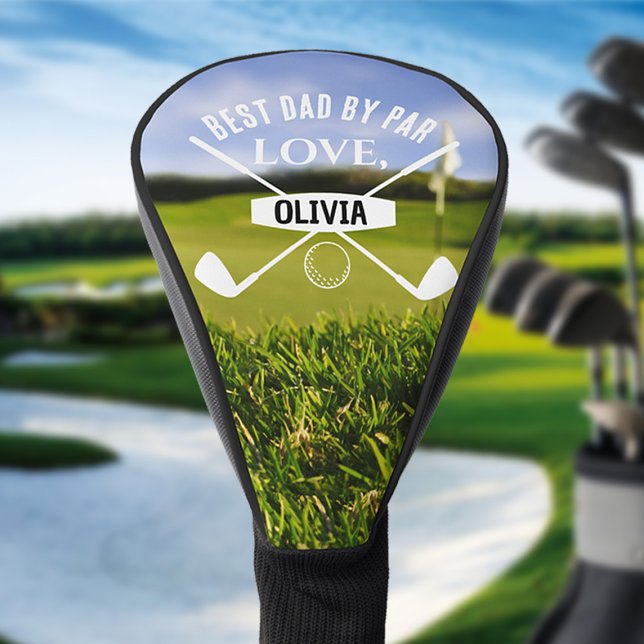Couvre-club De Golf Best Dad By Par Par Golf Lover Fête des pères (Créateur téléchargé)